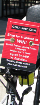 Pedicab Business Card Collection Bin