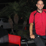 The first pedicab driver of the Redi Pedi Cab Company.